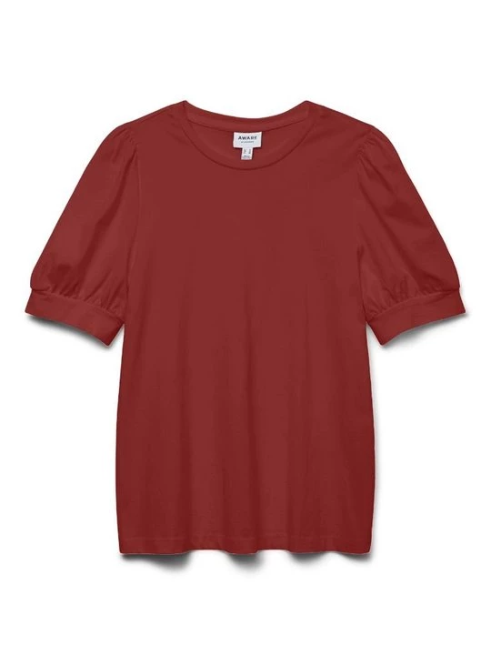 Foto van product T-shirt basic Vero Moda bruin