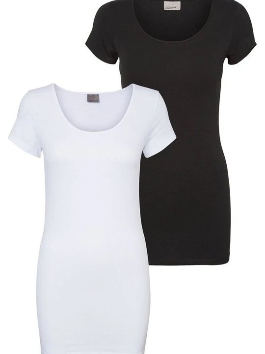 Foto van product T-shirt basic Vero Moda crème