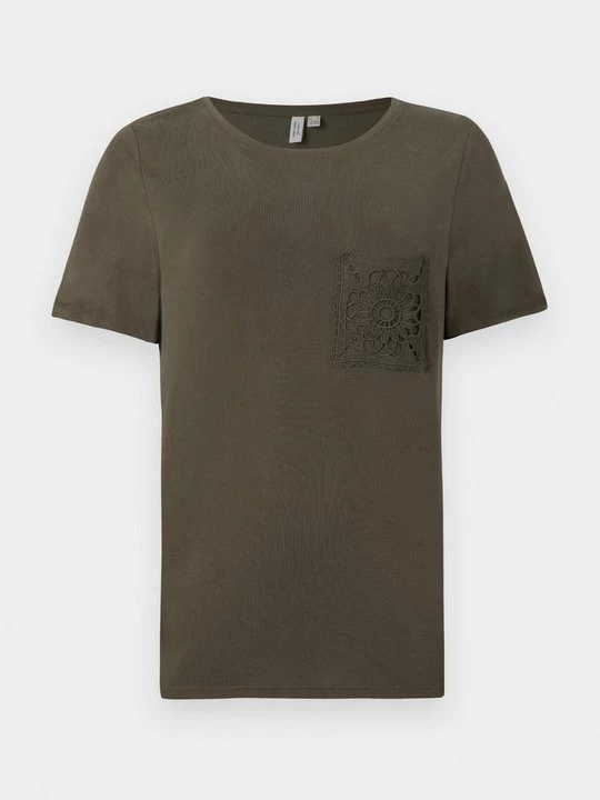 Foto van product T-shirt basic Vero Moda donkergroen gemêleerd