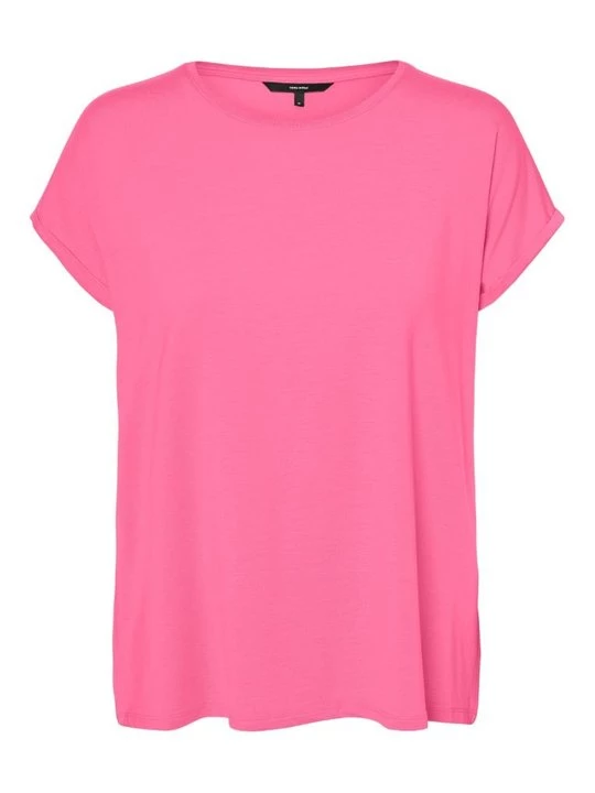 Foto van product T-shirt basic Vero Moda donkerroze