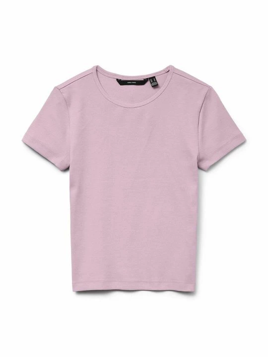 Foto van product T-shirt basic Vero Moda donkerroze