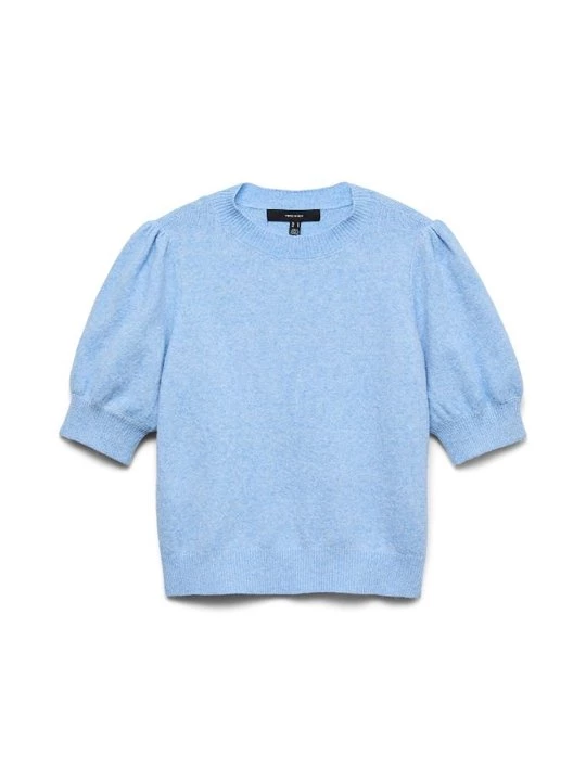 Foto van product T-shirt basic Vero Moda lichtblauw