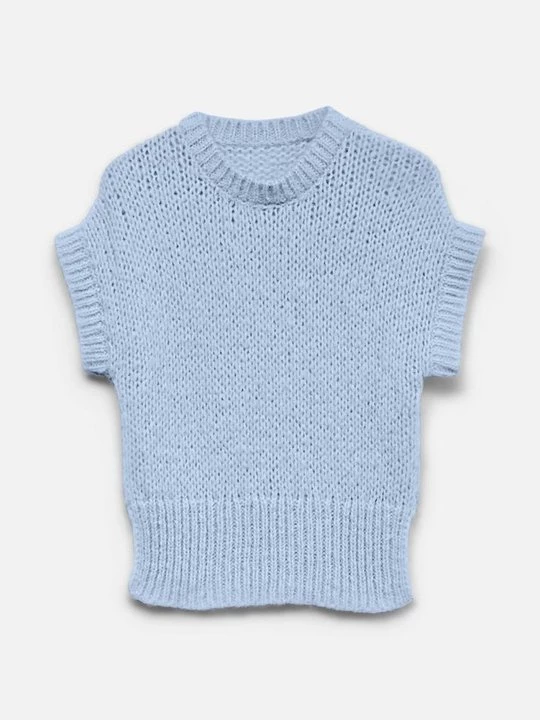 Foto van product T-shirt basic Vero Moda lichtblauw