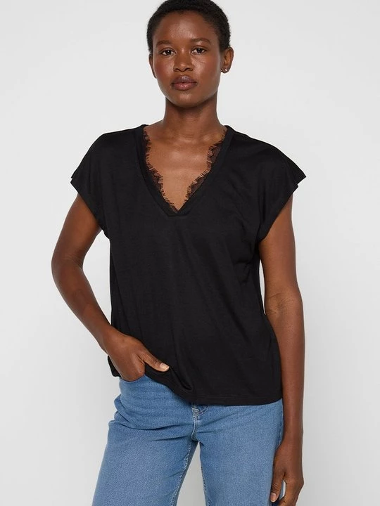 Foto van product T-shirt basic Vero Moda zwart