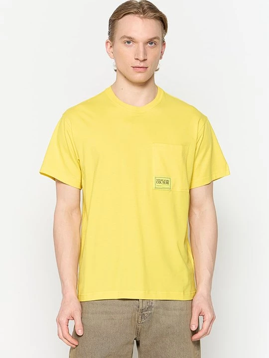 Foto van product T-shirt basic Versace Jeans Couture geel