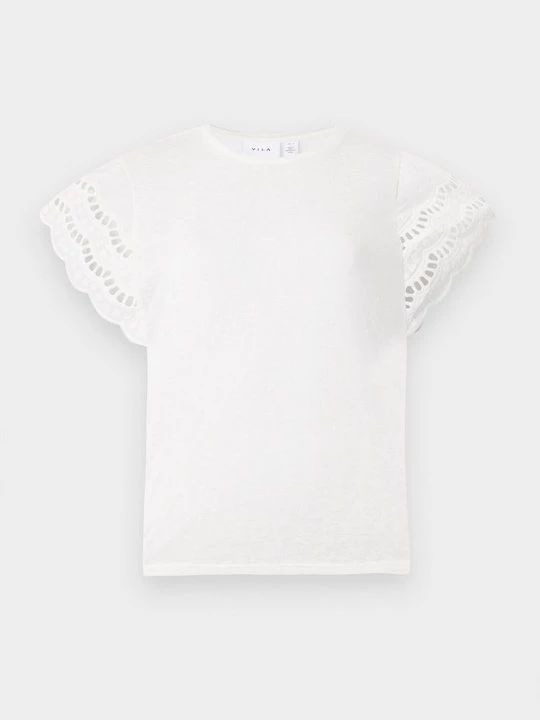 Foto van product T-shirt basic Vila crème