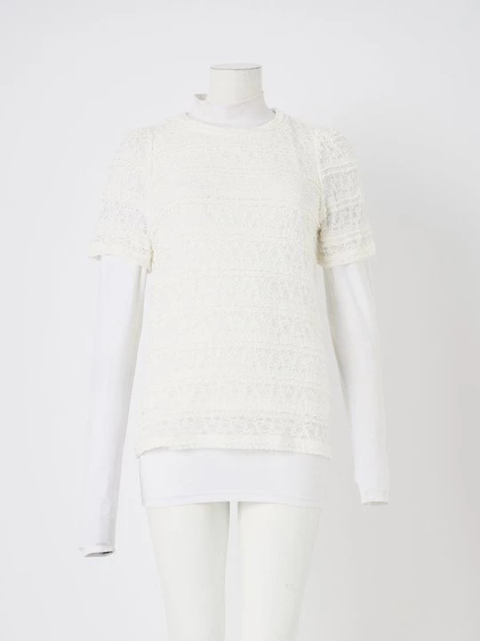 Foto van product T-shirt basic Vila crème