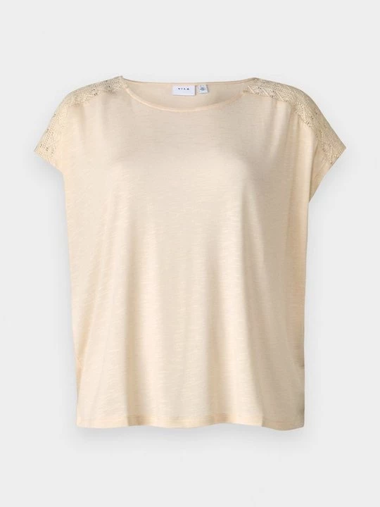 Foto van product T-shirt basic Vila crème