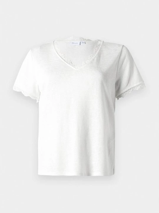 Foto van product T-shirt basic Vila crème