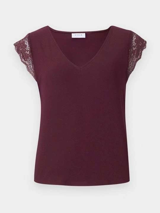 Foto van product T-shirt basic Vila donkerpaars