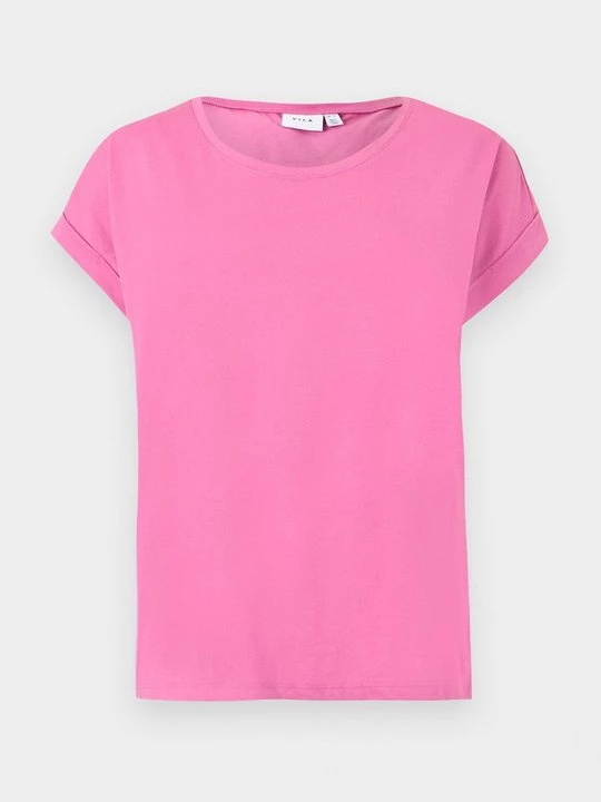 Foto van product T-shirt basic Vila donkerroze