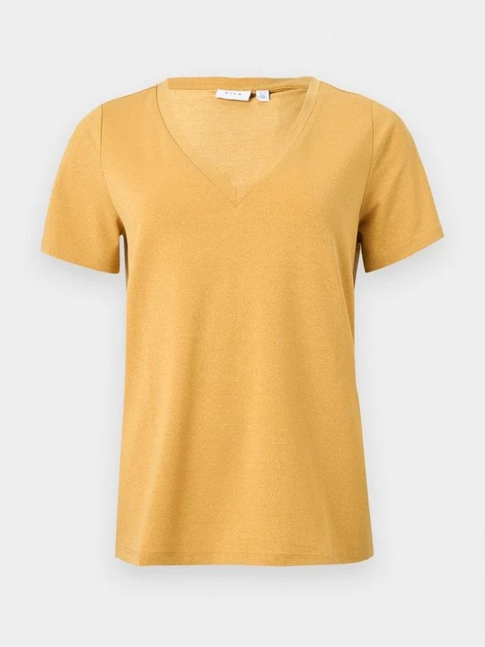 Foto van product T-shirt basic Vila goudkleurig