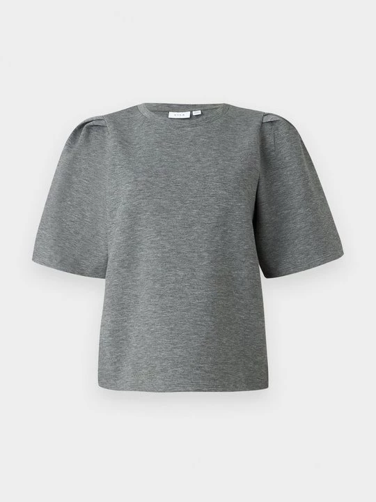 Foto van product T-shirt basic Vila grijs gemêleerd