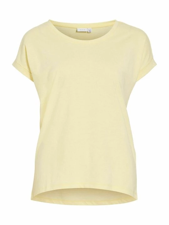 Foto van product T-shirt basic Vila lichtgeel