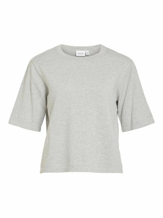 Foto van product T-shirt basic Vila lichtgrijs
