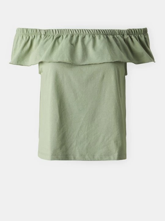 Foto van product T-shirt basic Vila olijfgroen