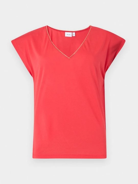 Foto van product T-shirt basic Vila rood