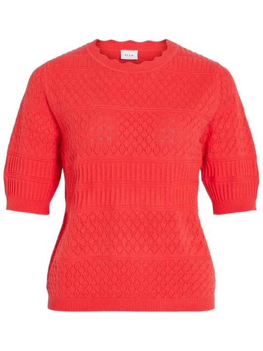 Foto van product T-shirt basic Vila rood