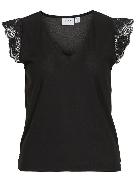 Foto van product T-shirt basic Vila zwart