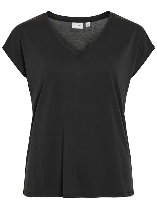 Foto van product T-shirt basic Vila zwart