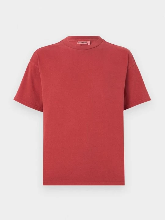 Foto van product T-shirt basic Weekday rood