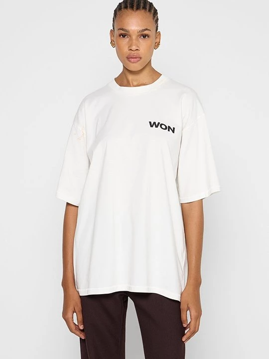 Foto van product T-shirt basic Won Hundred wit