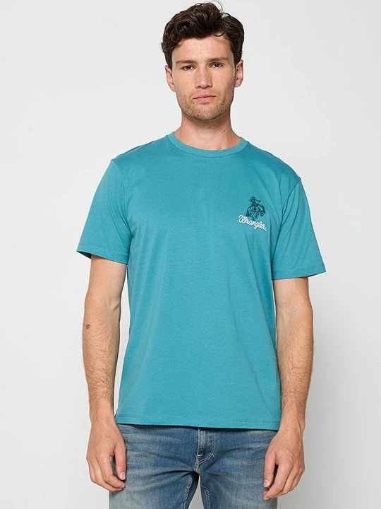 Foto van product T-shirt basic Wrangler blauw