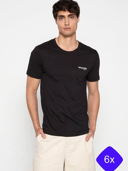 Foto van product T-shirt basic Wrangler zwart