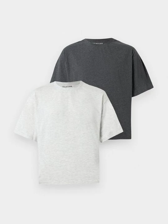 Foto van product T-shirt basic YOURTURN By Zalando donkergrijs gemêleerd