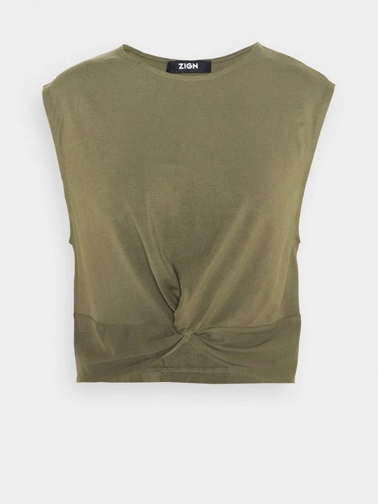 Foto van product T-shirt basic Zign By Zalando kaki