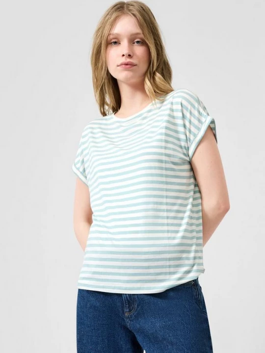 Foto van product T-shirt gemaakt van lyocell-mix QS