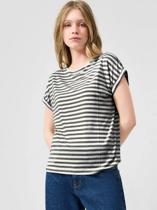 Foto van product T-shirt gemaakt van lyocell-mix QS