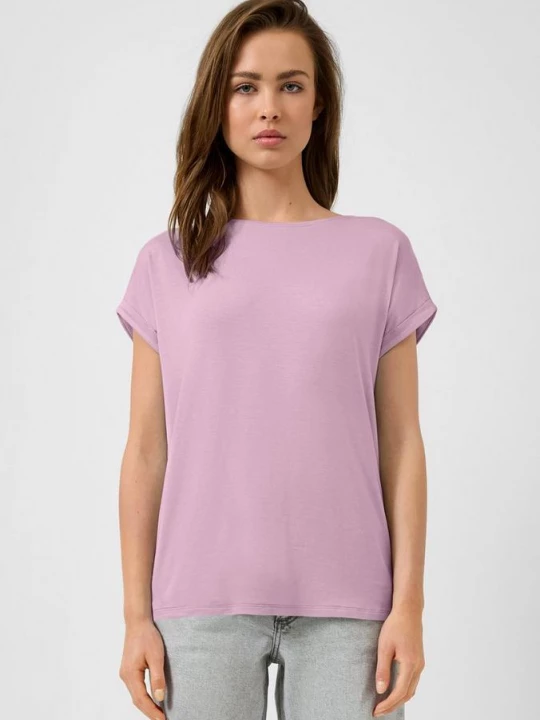Foto van product T-shirt gemaakt van lyocell-mix QS roze