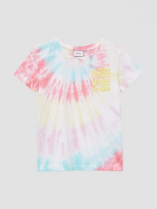 Foto van product T-shirt in een loose fit met gebatikt motief s.Oliver