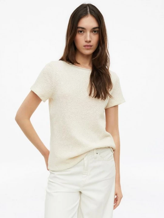 Foto van product T-shirt in gebreide look s.Oliver beżowy