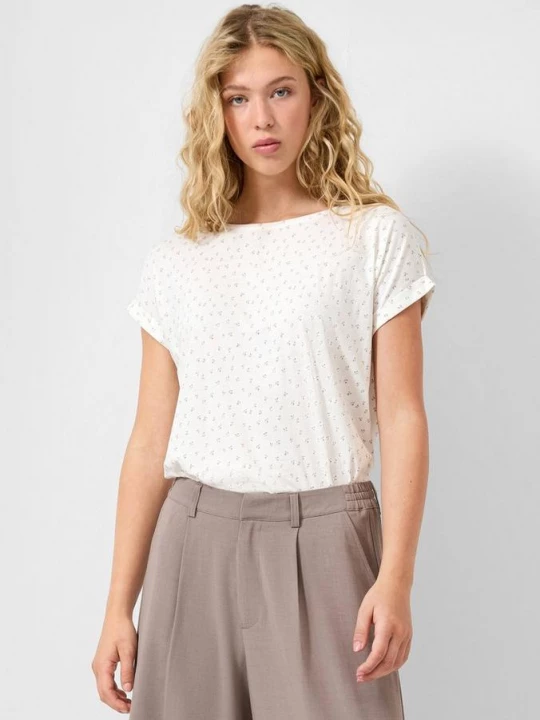 Foto van product T-shirt in modalmix QS crème