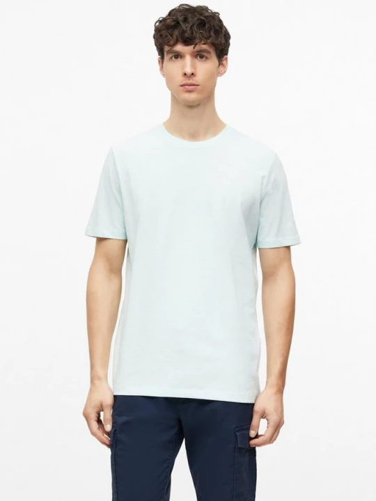 Foto van product T-shirt in vlamgarenstructuur met logodetail s.Oliver