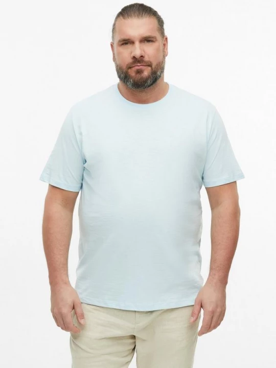 Foto van product T-shirt in vlamgarenstructuur met logodetail s.Oliver blauw