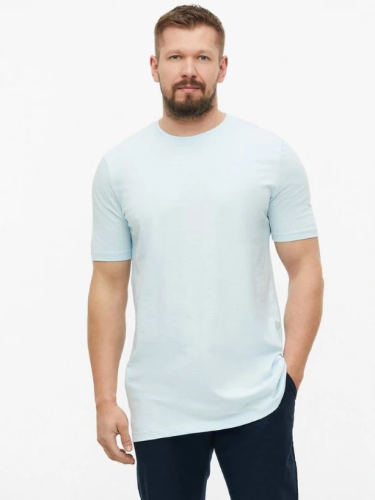 Foto van product T-shirt in vlamgarenstructuur met logodetail s.Oliver blauw