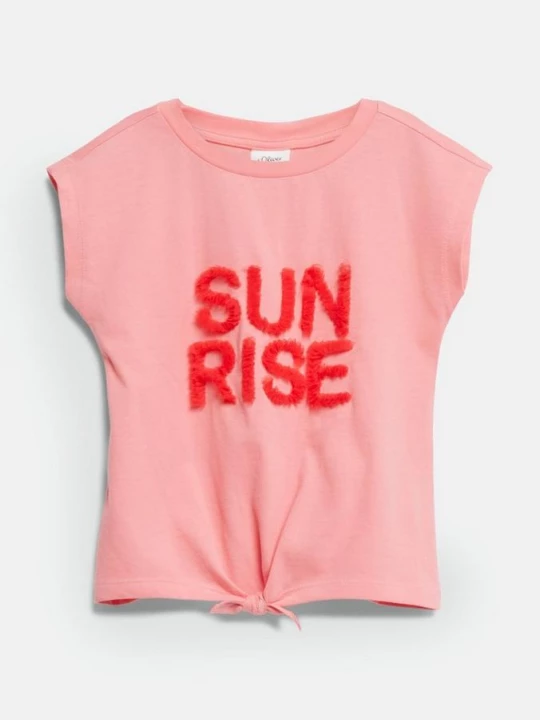 Foto van product T-shirt met 3D-kunstwerk s.Oliver roze