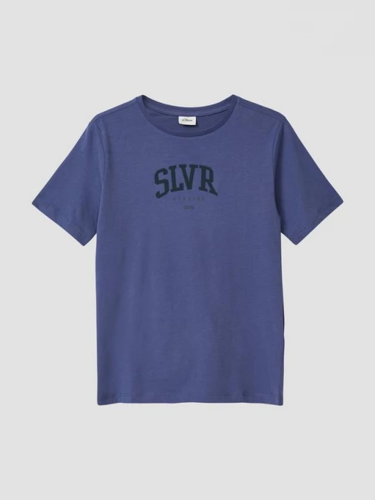 Foto van product T-shirt met 3D-print s.Oliver blauw