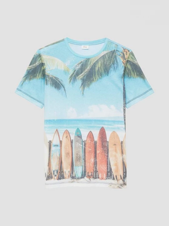 Foto van product T-shirt met all-over print s.Oliver