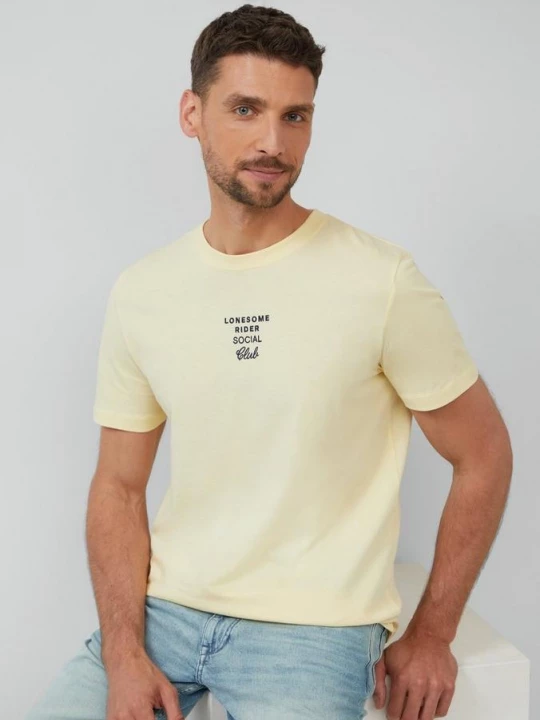 Foto van product T-shirt met artwork s.Oliver geel