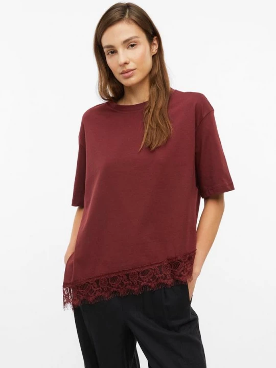 Foto van product T-shirt met asymmetrische kanten zoom s.Oliver rood