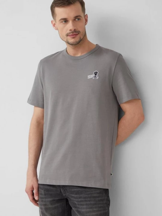 Foto van product T-shirt met barbecuemotief s.Oliver grijs