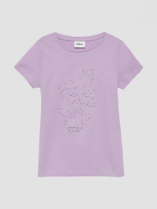 Foto van product T-shirt met borduursel s.Oliver