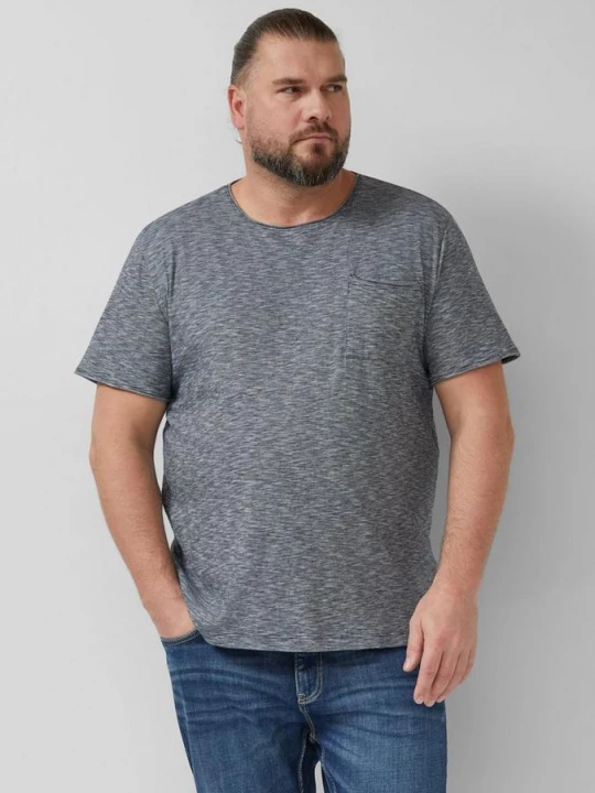 Foto van product T-shirt met borstzak en rolzoom s.Oliver blauw