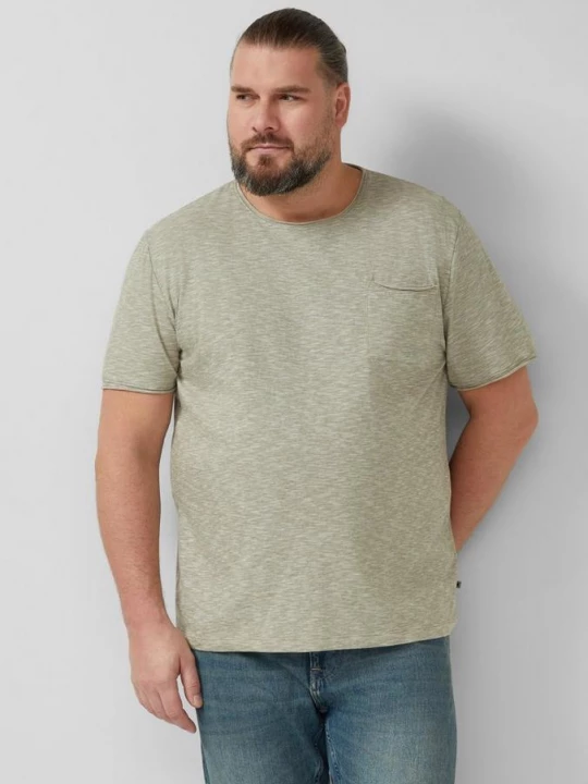 Foto van product T-shirt met borstzak en rolzoom s.Oliver olijfgroen