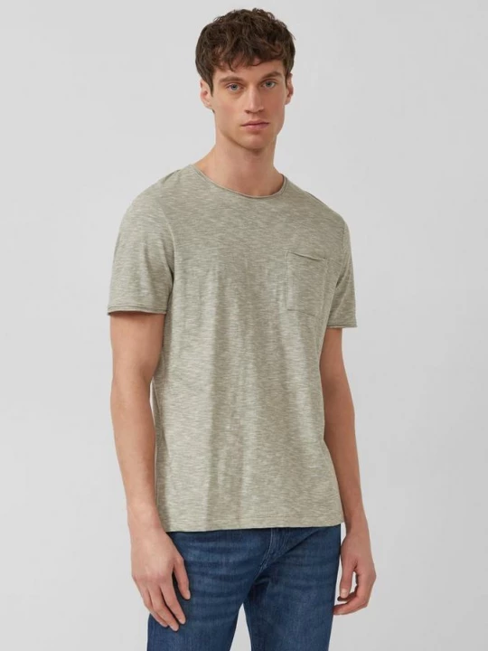Foto van product T-shirt met borstzak en rolzoom s.Oliver olijfgroen