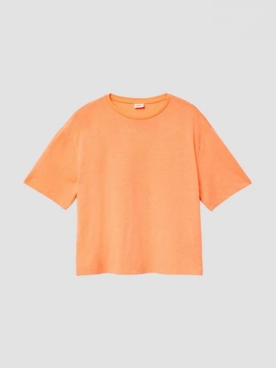 Foto van product T-shirt met boxy fit en print op de achterkant s.Oliver